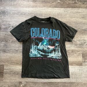 Abercrombie & Fitch Black Relaxed Graphic Tee